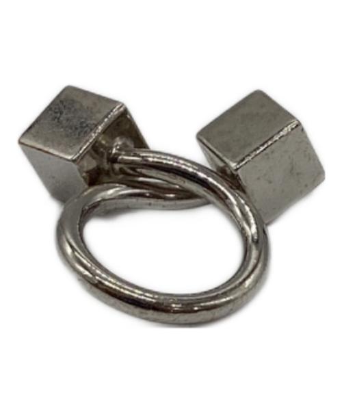 LOUIS VUITTON（ルイ ヴィトン）LOUIS VUITTON (ルイ ヴィトン) キューブモチーフスカーフリング シルバーの古着・服飾アイテム