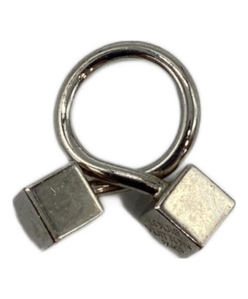 LOUIS VUITTON（ルイ ヴィトン）LOUIS VUITTON (ルイ ヴィトン) キューブモチーフスカーフリング シルバーの古着・服飾アイテム