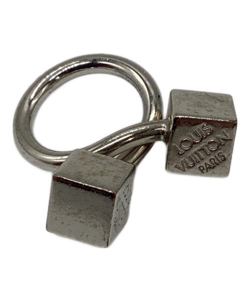 LOUIS VUITTON（ルイ ヴィトン）LOUIS VUITTON (ルイ ヴィトン) キューブモチーフスカーフリング シルバーの古着・服飾アイテム