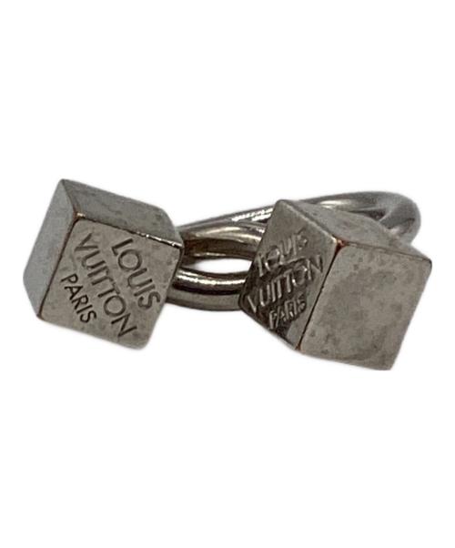 LOUIS VUITTON（ルイ ヴィトン）LOUIS VUITTON (ルイ ヴィトン) キューブモチーフスカーフリング シルバーの古着・服飾アイテム