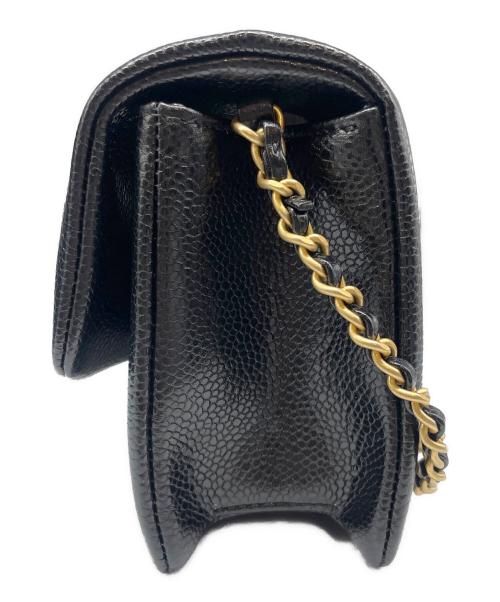 CHANEL（シャネル）CHANEL (シャネル) ミニフラップバッグ ブラックの古着・服飾アイテム
