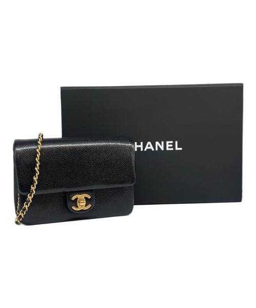 CHANEL（シャネル）CHANEL (シャネル) ミニフラップバッグ ブラックの古着・服飾アイテム