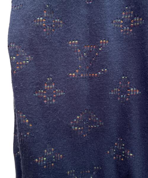 LOUIS VUITTON（ルイ ヴィトン）LOUIS VUITTON (ルイ ヴィトン) モノグラム柄 ニット ネイビー サイズ:XSの古着・服飾アイテム
