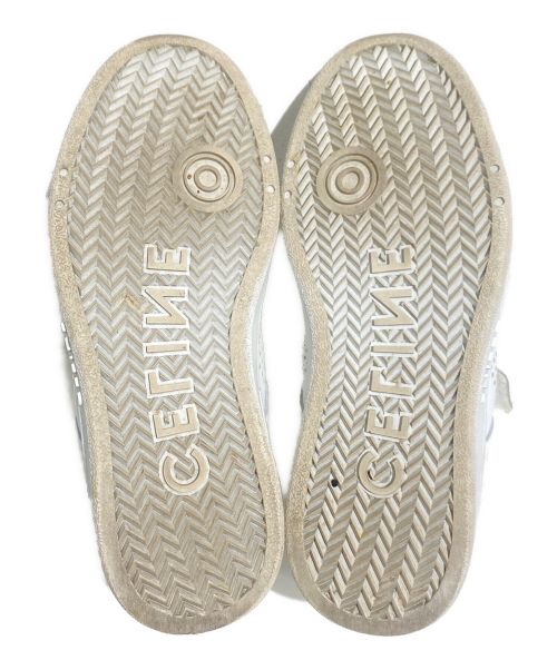 CELINE（セリーヌ）CELINE (セリーヌ) ロゴハイカットスニーカー ホワイト サイズ:37の古着・服飾アイテム