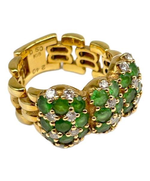 NO BRAND（ノーブランド）NO BRAND (ノーブランド) K18 石付 リング サイズ:14号の古着・服飾アイテム