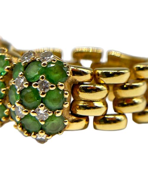 NO BRAND（ノーブランド）NO BRAND (ノーブランド) K18 石付 リング サイズ:14号の古着・服飾アイテム