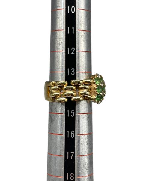 NO BRAND（ノーブランド）NO BRAND (ノーブランド) K18 石付 リング サイズ:14号の古着・服飾アイテム