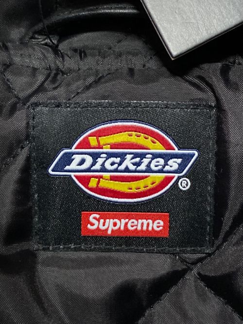 SUPREME（シュプリーム）SUPREME (シュプリーム) Dickies (ディッキーズ) Hooded Leather Work Jacket ブラック サイズ:XLの古着・服飾アイテム