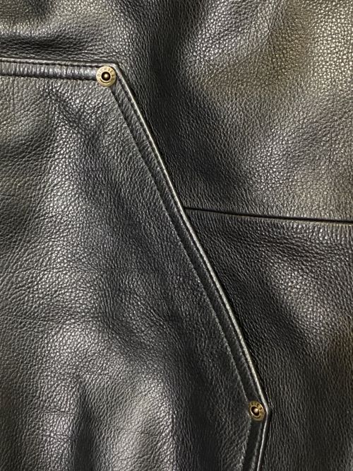 SUPREME（シュプリーム）SUPREME (シュプリーム) Dickies (ディッキーズ) Hooded Leather Work Jacket ブラック サイズ:XLの古着・服飾アイテム