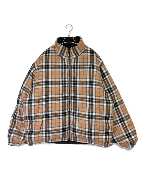 SUPREME（シュプリーム）SUPREME (シュプリーム) Lochcarron (ロキャロン) Reversible Puffer Jacket ブラック×チェック サイズ:XLの古着・服飾アイテム