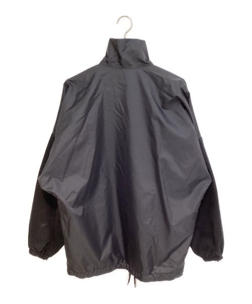 BALENCIAGA（バレンシアガ）BALENCIAGA (バレンシアガ) デニム切替 ポプリンシャツ トラックジャケット ブラック×ホワイト サイズ:34の古着・服飾アイテム