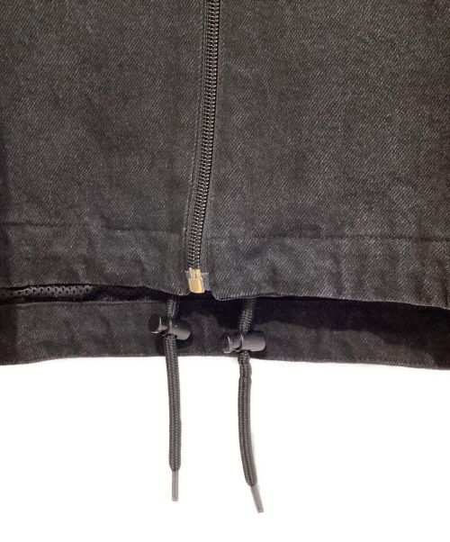 BALENCIAGA（バレンシアガ）BALENCIAGA (バレンシアガ) デニム切替 ポプリンシャツ トラックジャケット ブラック×ホワイト サイズ:34の古着・服飾アイテム