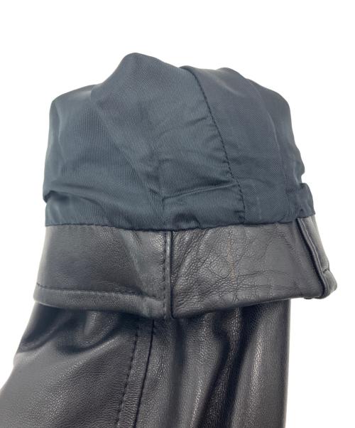VALENTINO（ヴァレンティノ）VALENTINO (ヴァレンティノ) レザージャケット ブラック サイズ:46の古着・服飾アイテム
