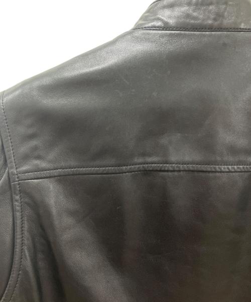 VALENTINO（ヴァレンティノ）VALENTINO (ヴァレンティノ) レザージャケット ブラック サイズ:46の古着・服飾アイテム