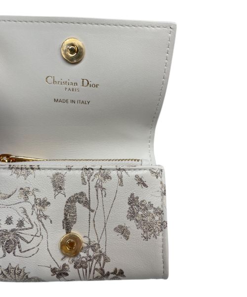 Christian Dior（クリスチャン ディオール）Christian Dior (クリスチャン ディオール) Caro Glycine ウォレット アイボリーの古着・服飾アイテム