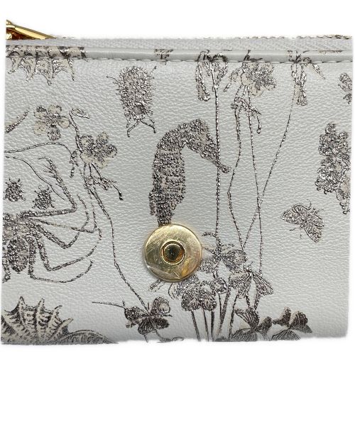 Christian Dior（クリスチャン ディオール）Christian Dior (クリスチャン ディオール) Caro Glycine ウォレット アイボリーの古着・服飾アイテム