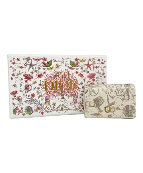 Christian Dior（クリスチャン ディオール）Christian Dior (クリスチャン ディオール) Caro Glycine ウォレット アイボリーの古着・服飾アイテム