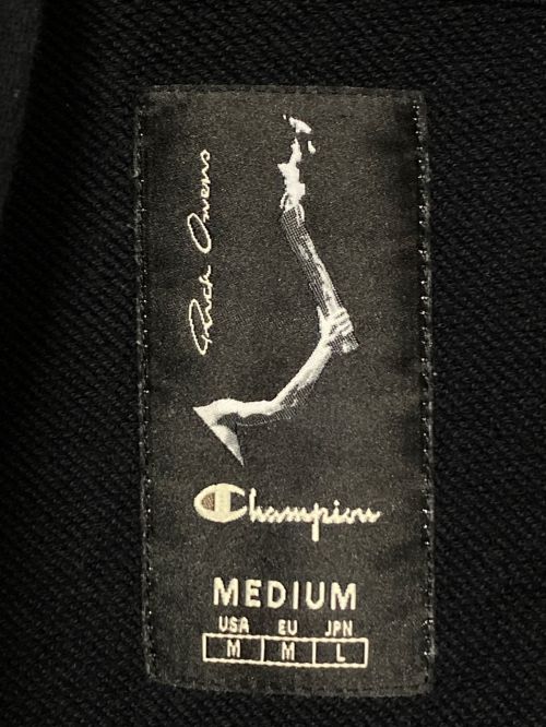 Champion（チャンピオン）Champion (チャンピオン) RICK OWENS (リックオウエンス) JASON'S HOODIE ブラック サイズ:Mの古着・服飾アイテム