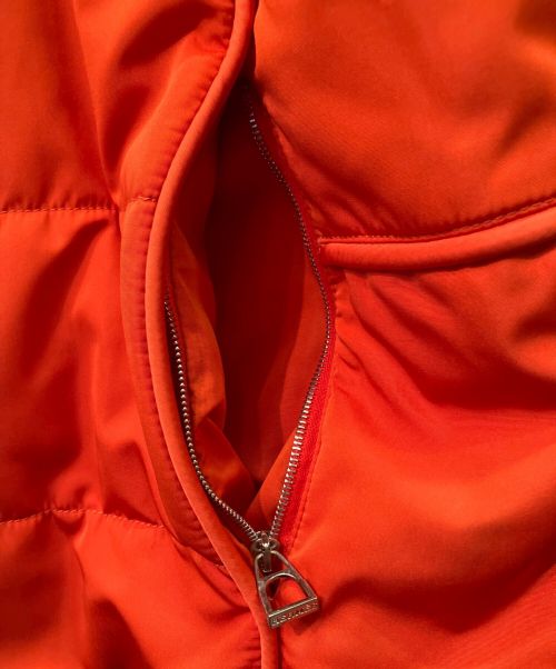 HERMES（エルメス）HERMES (エルメス) 中綿ジップアップジャケット オレンジ サイズ:XLの古着・服飾アイテム