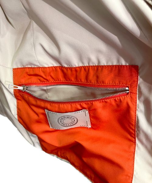 HERMES（エルメス）HERMES (エルメス) 中綿ジップアップジャケット オレンジ サイズ:XLの古着・服飾アイテム