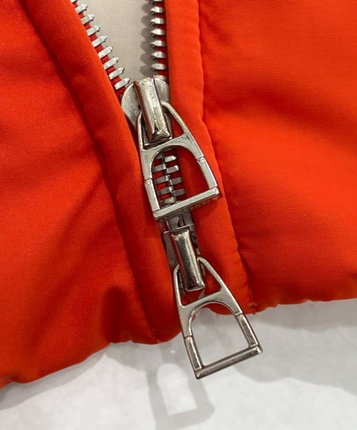 HERMES（エルメス）HERMES (エルメス) 中綿ジップアップジャケット オレンジ サイズ:XLの古着・服飾アイテム