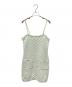 CHANEL（シャネル）の古着「P75 Chanel Cotton Dress シャネル コットン ドレス マトラッセ キャミソールワンピース」｜ライトグリーン