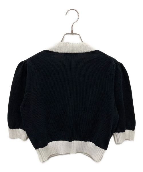 PRADA（プラダ）PRADA (プラダ) 24AW PRADA クロップドサマーカーディガン ブラック サイズ:40の古着・服飾アイテム