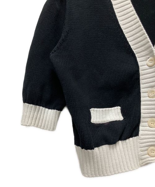 PRADA（プラダ）PRADA (プラダ) 24AW PRADA クロップドサマーカーディガン ブラック サイズ:40の古着・服飾アイテム