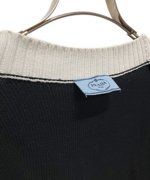 PRADA（プラダ）PRADA (プラダ) 24AW PRADA クロップドサマーカーディガン ブラック サイズ:40の古着・服飾アイテム