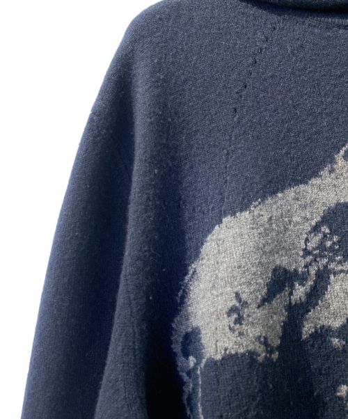 HERMES（エルメス）HERMES (エルメス) フーディーニット ネイビー サイズ:Mの古着・服飾アイテム