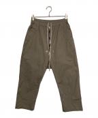 RICK OWENSリックオウエンス）の古着「BELA CROPPED PANTS」｜ライトグレー