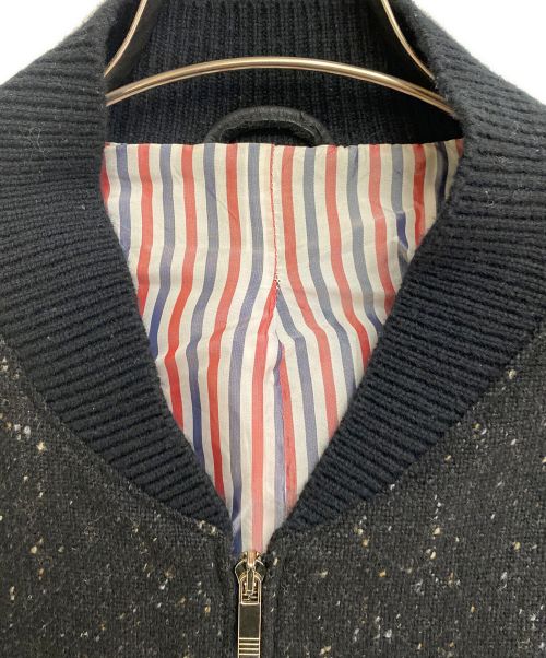 Thom Browne（トムブラウン）Thom Browne (トムブラウン) 袖切替ブルゾン ブラック サイズ:2の古着・服飾アイテム