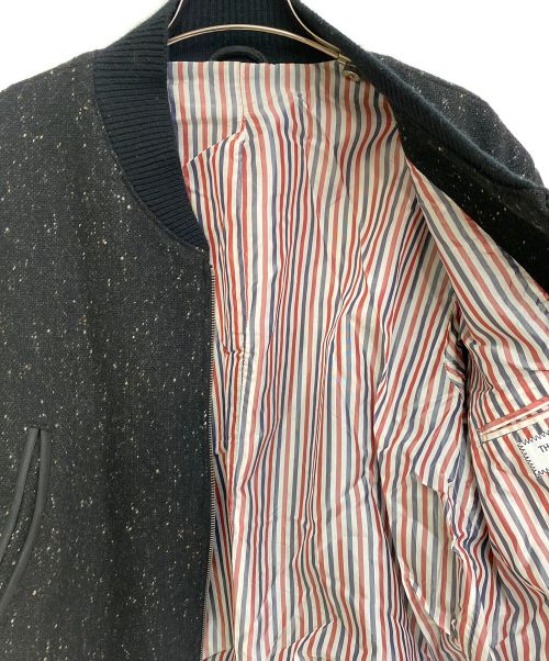 Thom Browne（トムブラウン）Thom Browne (トムブラウン) 袖切替ブルゾン ブラック サイズ:2の古着・服飾アイテム