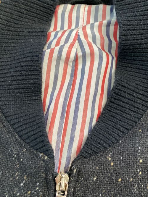 Thom Browne（トムブラウン）Thom Browne (トムブラウン) 袖切替ブルゾン ブラック サイズ:2の古着・服飾アイテム