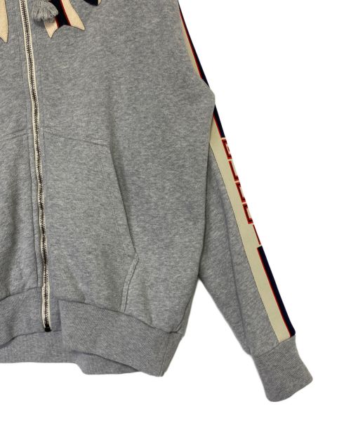 GUCCI（グッチ）GUCCI (グッチ) ジップパーカー ライトグレー サイズ:Sの古着・服飾アイテム