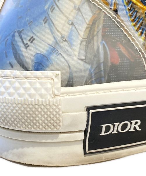 Christian Dior（クリスチャン ディオール）Christian Dior (クリスチャン ディオール) 空山基 (ソラヤマ ハジメ) B23 ラバー×ファブリック ハイカットスニーカー ライトグレー サイズ:42の古着・服飾アイテム