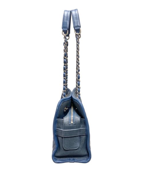 CHANEL（シャネル）CHANEL (シャネル) フレンチリビエラ チェーンショルダーバッグ ブルー サイズ:28の古着・服飾アイテム