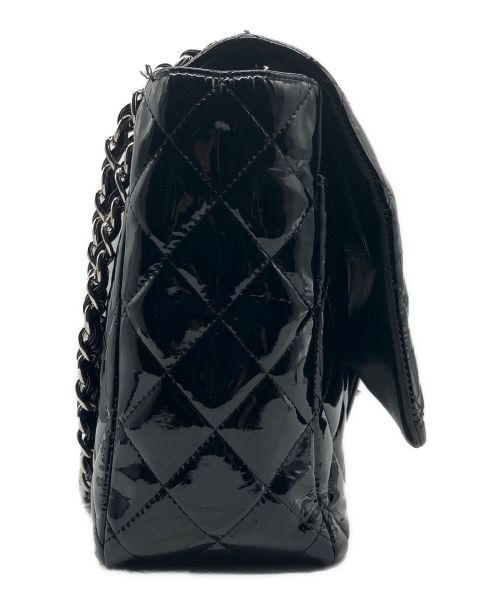 CHANEL（シャネル）CHANEL (シャネル) パテントデカマトラッセチェーンショルダーバッグ ブラック サイズ:33の古着・服飾アイテム