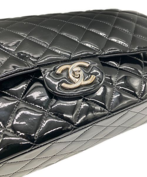 CHANEL（シャネル）CHANEL (シャネル) パテントデカマトラッセチェーンショルダーバッグ ブラック サイズ:33の古着・服飾アイテム