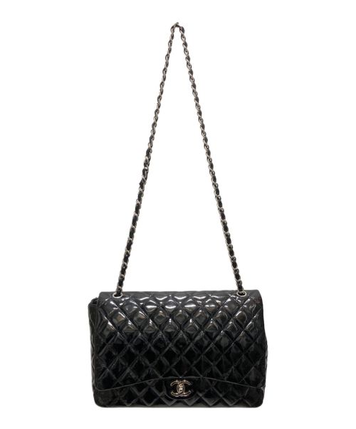 CHANEL（シャネル）CHANEL (シャネル) パテントデカマトラッセチェーンショルダーバッグ ブラック サイズ:33の古着・服飾アイテム