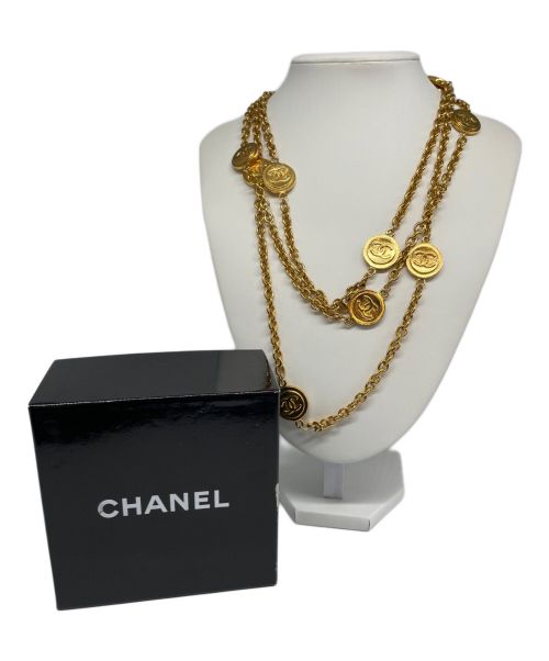 CHANEL（シャネル）CHANEL (シャネル) ココマーク ロングネックレス ゴールドの古着・服飾アイテム