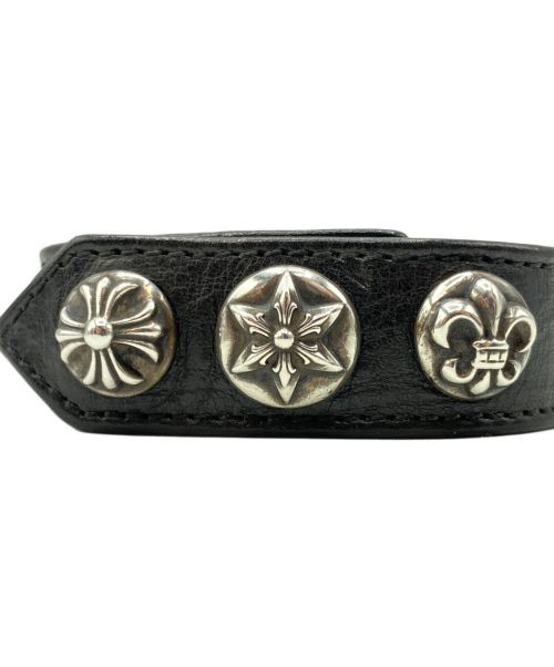 CHROME HEARTS（クロムハーツ）CHROME HEARTS (クロムハーツ) 3ボタン2スナップブレスレット マルチボタン ブラック サイズ:-の古着・服飾アイテム