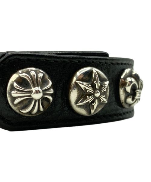 CHROME HEARTS（クロムハーツ）CHROME HEARTS (クロムハーツ) 3ボタン2スナップブレスレット マルチボタン ブラック サイズ:-の古着・服飾アイテム