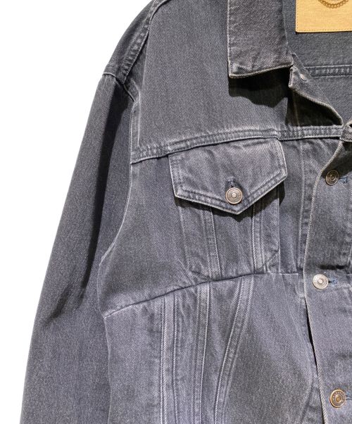 BALENCIAGA（バレンシアガ）BALENCIAGA (バレンシアガ) SWING DENIM JACKET（スウィングデニムジャケット） ブラック サイズ:36の古着・服飾アイテム