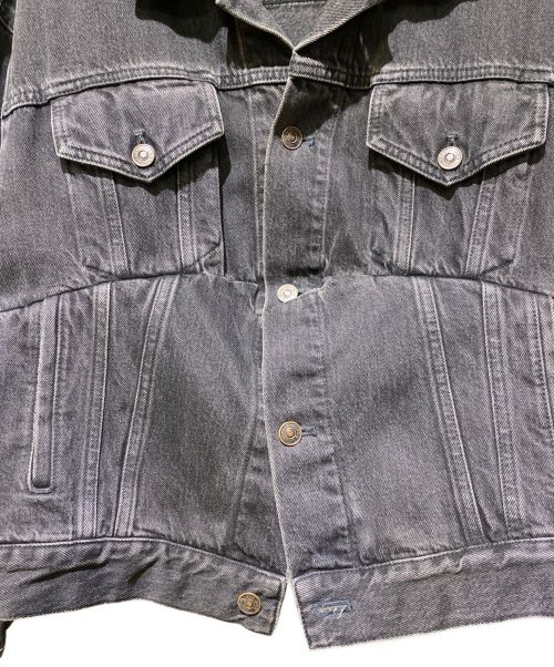 BALENCIAGA（バレンシアガ）BALENCIAGA (バレンシアガ) SWING DENIM JACKET（スウィングデニムジャケット） ブラック サイズ:36の古着・服飾アイテム