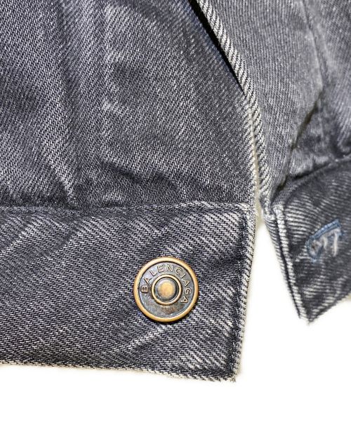 BALENCIAGA（バレンシアガ）BALENCIAGA (バレンシアガ) SWING DENIM JACKET（スウィングデニムジャケット） ブラック サイズ:36の古着・服飾アイテム