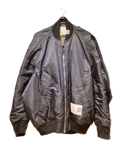 MIHARA YASUHIRO（ミハラヤスヒロ）MIHARA YASUHIRO (ミハラヤスヒロ) 24AW HUGE FLIGHT JACKET（ヒュージフライトジャケット） ブラック サイズ:44の古着・服飾アイテム