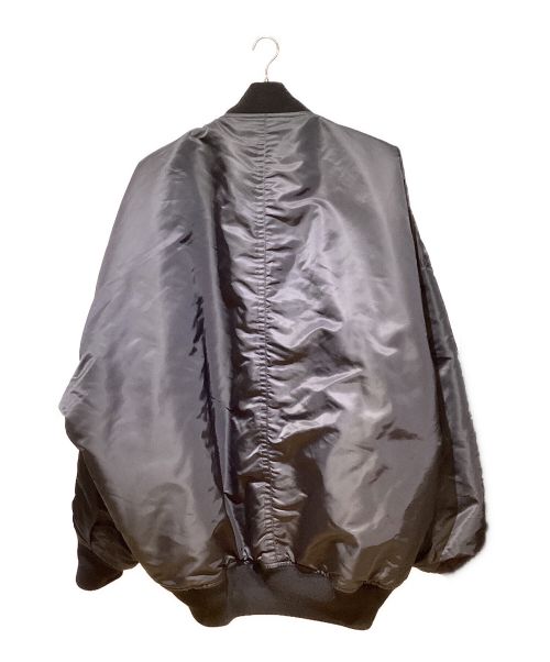 MIHARA YASUHIRO（ミハラヤスヒロ）MIHARA YASUHIRO (ミハラヤスヒロ) 24AW HUGE FLIGHT JACKET（ヒュージフライトジャケット） ブラック サイズ:44の古着・服飾アイテム