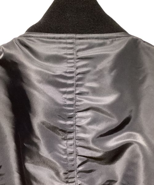 MIHARA YASUHIRO（ミハラヤスヒロ）MIHARA YASUHIRO (ミハラヤスヒロ) 24AW HUGE FLIGHT JACKET（ヒュージフライトジャケット） ブラック サイズ:44の古着・服飾アイテム