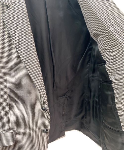 CELINE（セリーヌ）CELINE (セリーヌ) 格子柄テーラードジャケット ライトグレー サイズ:38の古着・服飾アイテム